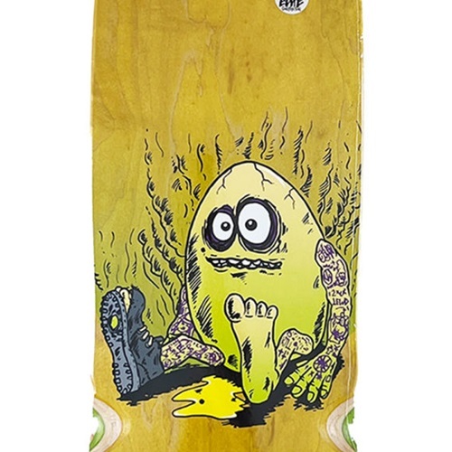 Heroin Craigs Rotten Egg Yellow 10.0 Skateboard Deck