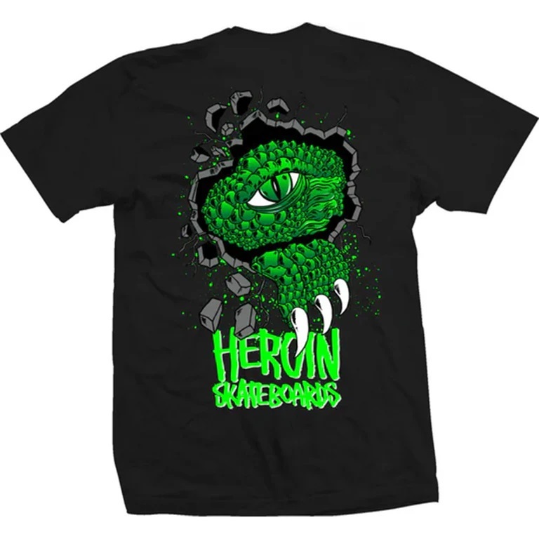 Heroin Swamp Gator Black T-Shirt