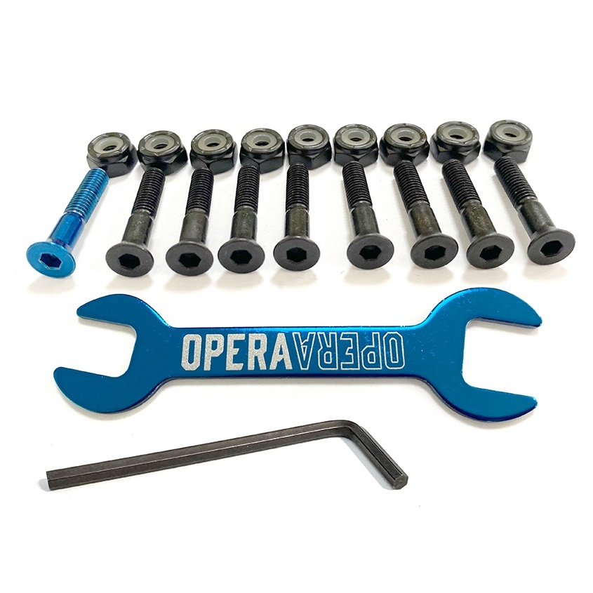 Opera Allen Black Blue 1" Inch Hardware