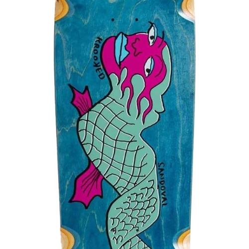 Krooked Sandoval Slow Feet Blue 9.81 Skateboard Deck