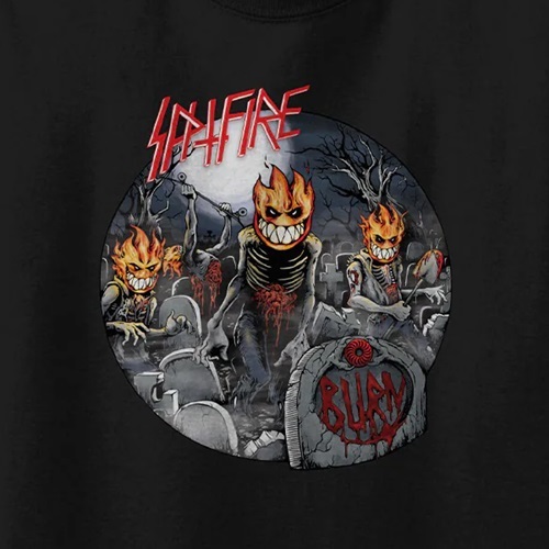 Spitfire Undead Black T-Shirt [Size: M]