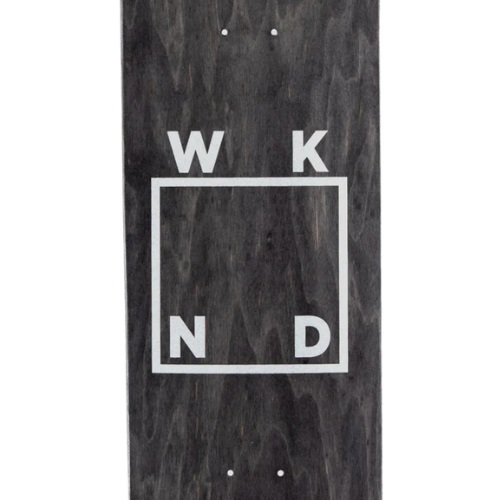 WKND White Logo Black 8.25 Skateboard Deck