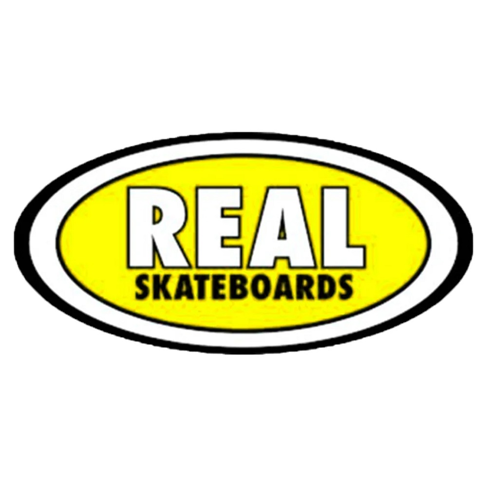 Real Staple Ovals Small Skateboard Sticker [Colour: Green]