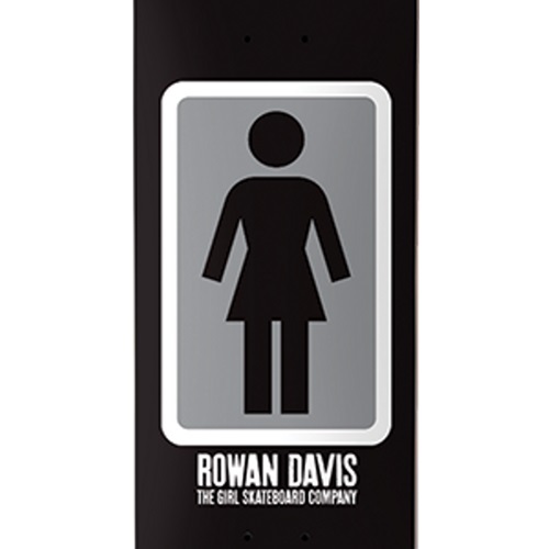 Girl OG Black White Collection Rowan Davis 8.5 Skateboard Deck