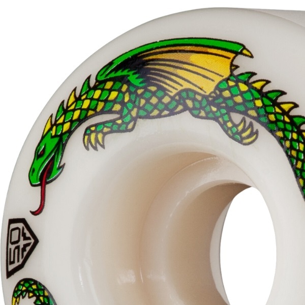 Powell Peralta Dragon Formula White 93A 50mm x 30mm Skateboard Wheels