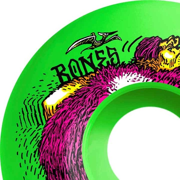 Bones OG 100's Neonderthal Green V4 100A 52mm Skateboard Wheels