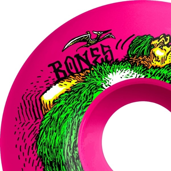 Bones OG 100's Neonderthal Pink V4 100A 52mm Skateboard Wheels