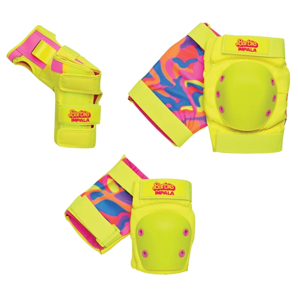 Impala Barbie Bright Yellow Protective Pad Set [Size: S]