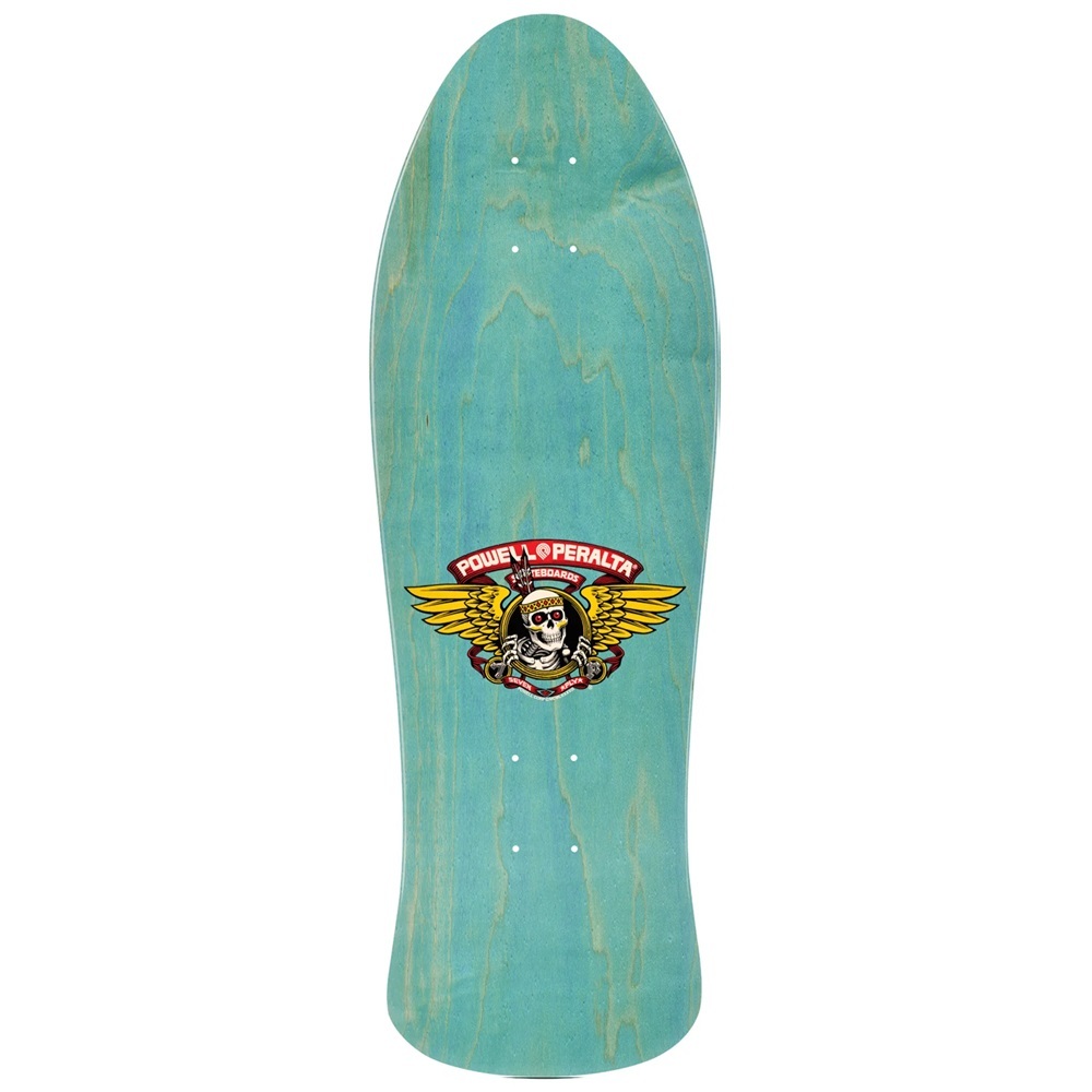 Powell Peralta Steve Saiz Totem Teal 10.0 Skateboard Deck