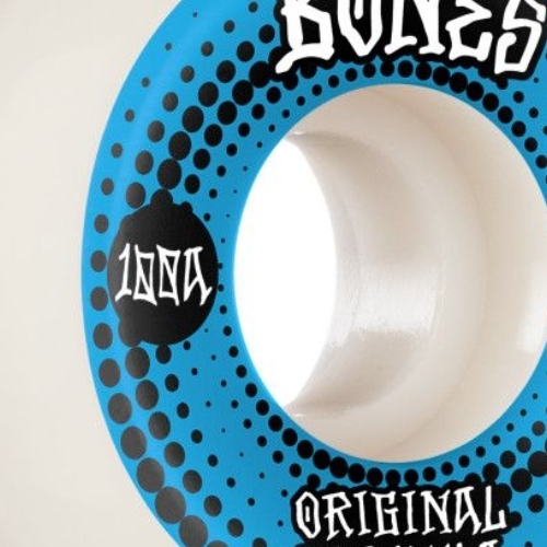 Bones OG 100's Sidecut White V5 53mm Skateboard Wheels