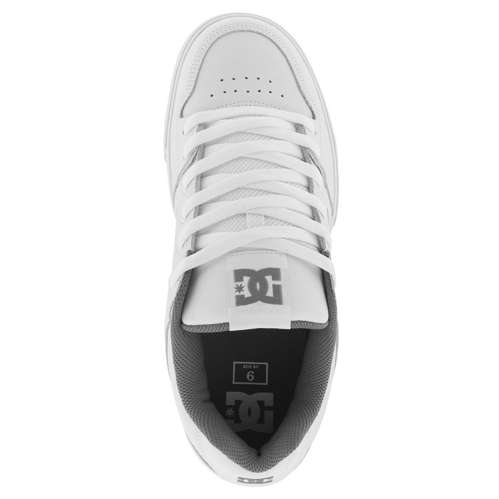 DC Pure White Battleship White Mens Skate Shoes