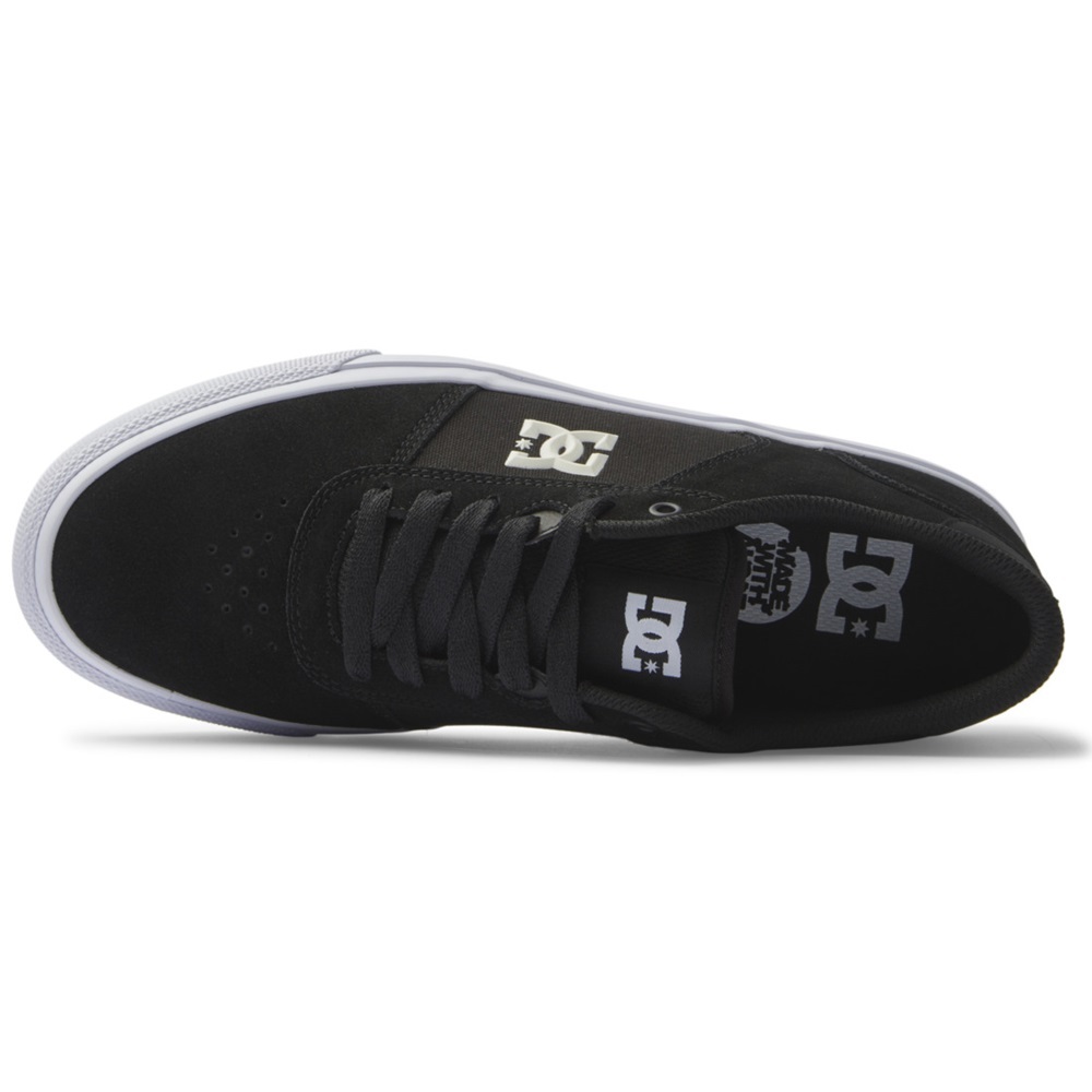 DC Teknic Black White Mens Skate Shoes