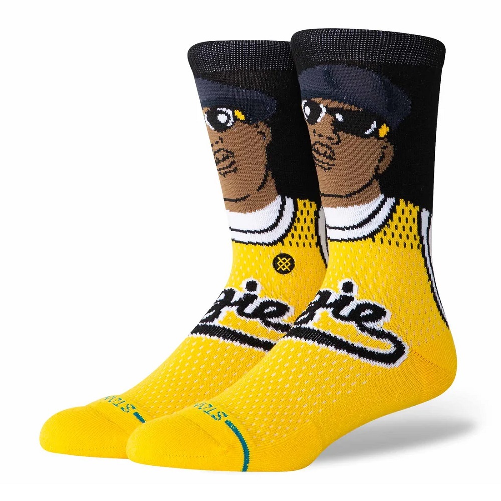 Stance Notorious B.I.G Juicy Crew Yellow Large Mens Socks