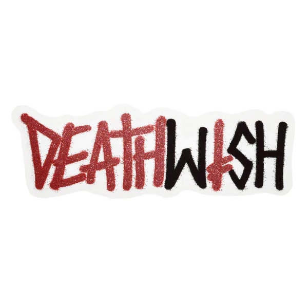 Deathwish Deathspray Skateboard Sticker [Colour: Red Black]