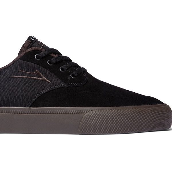 Lakai Riley 3 Black Gum Suede Mens Skate Shoes