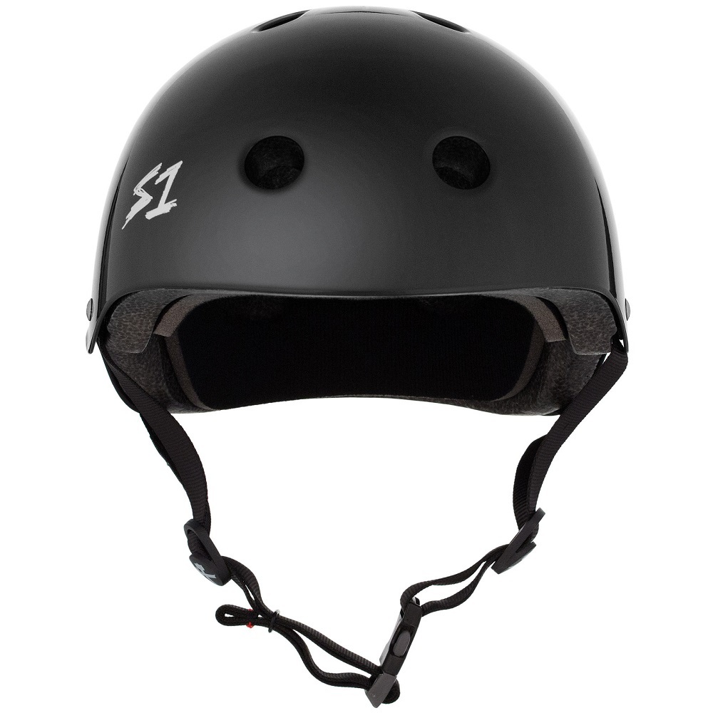 S1 S-One Mega Lifer Certified Black Gloss Helmet