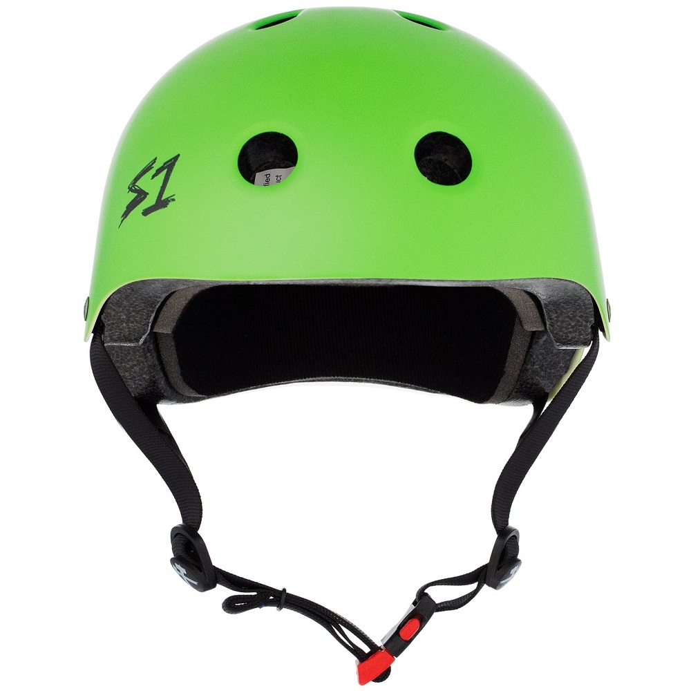 S1 S-One Mini Lifer Certified Bright Green Matte Helmet