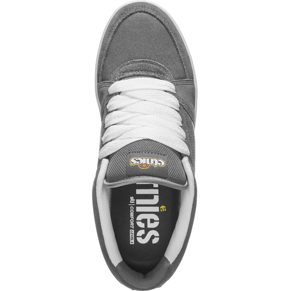 Etnies MC Rap Lo Grey White Mens Skate Shoes