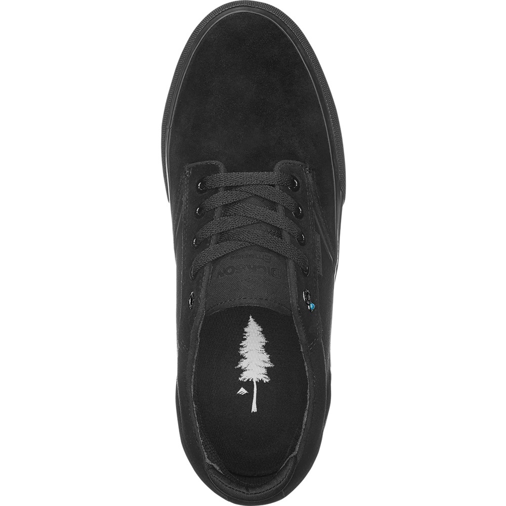 Emerica Dickson Black Black Mens Skate Shoes