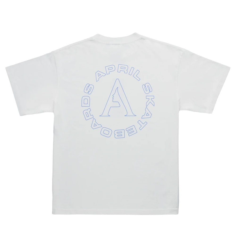 April Full Circle White T-Shirt [Size: M]