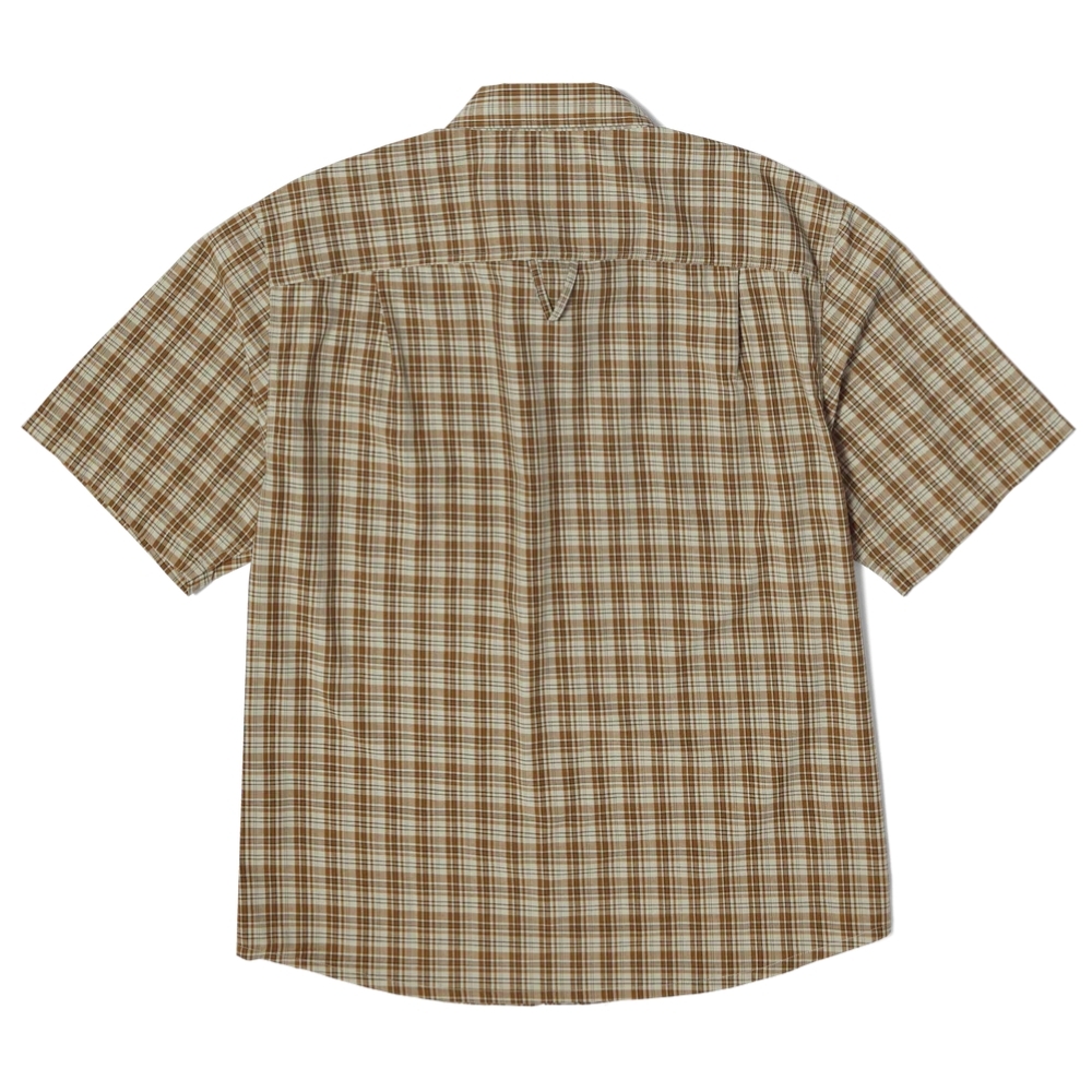 Huf H Star Plaid Putty Button Up Shirt [Size: L]