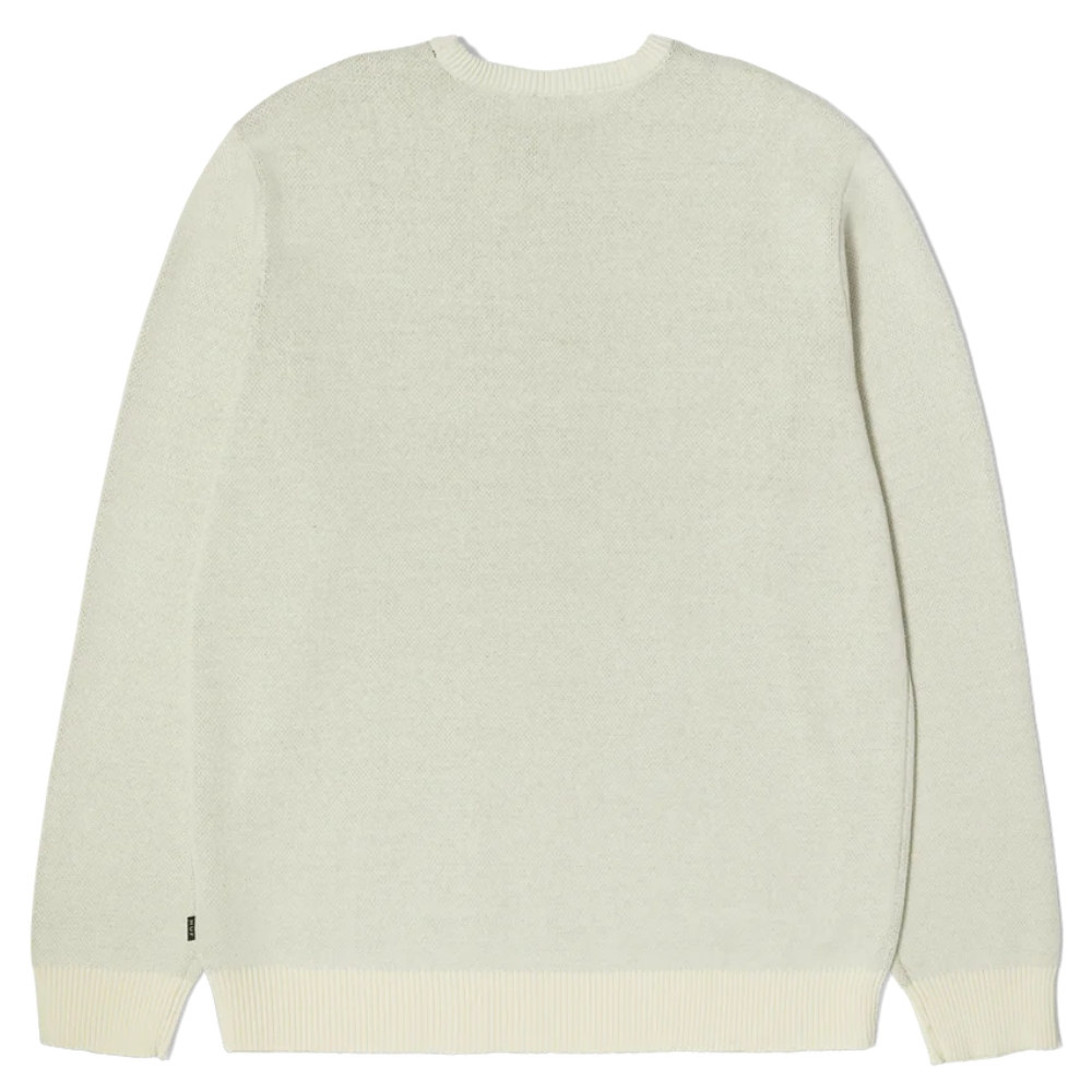 Huf Song Intarsia Sweater Linen Crew Jumper [Size: L]