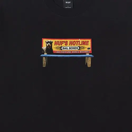 HUF Bail Bonds Black T-Shirt