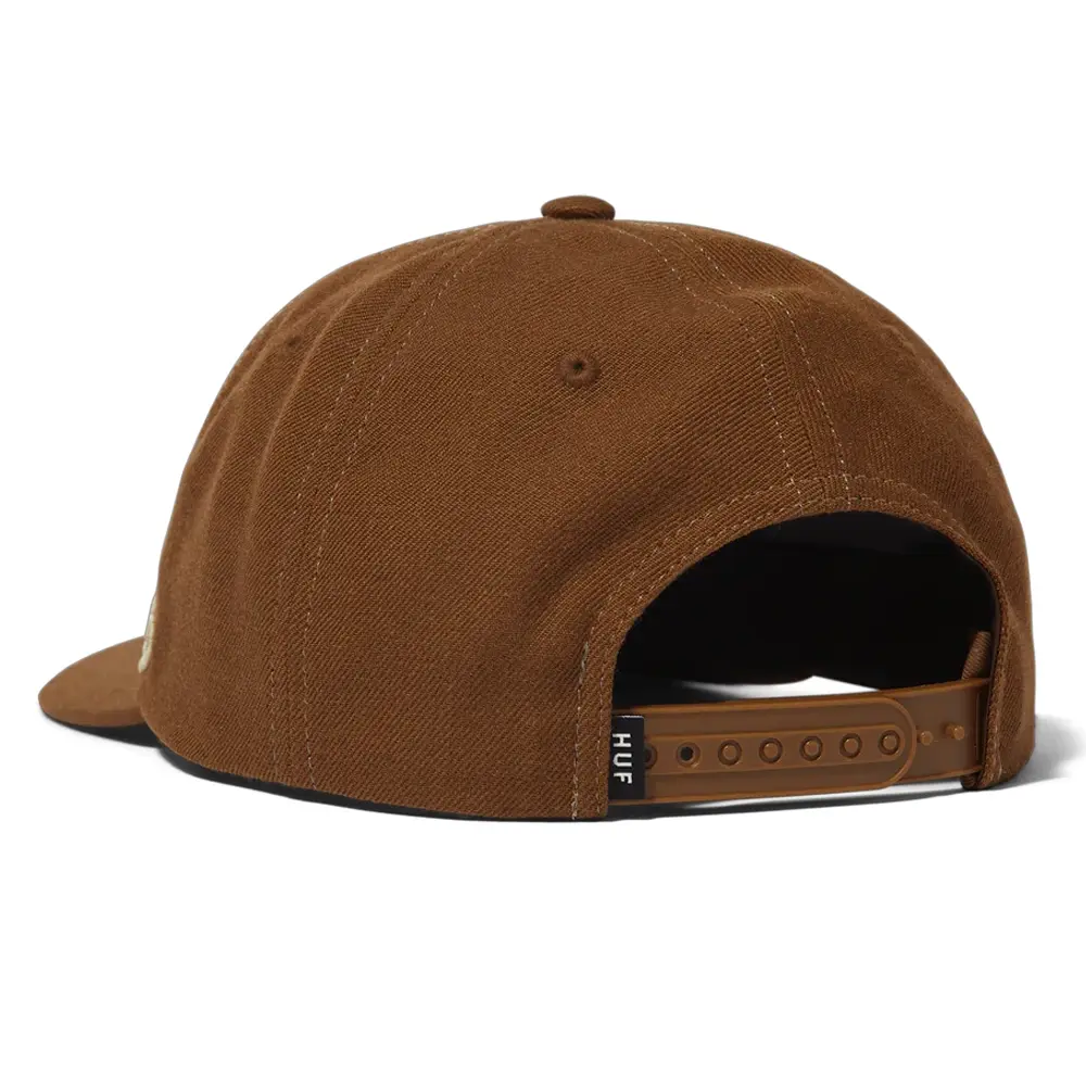 HUF Outlines Brown Snapback Hat