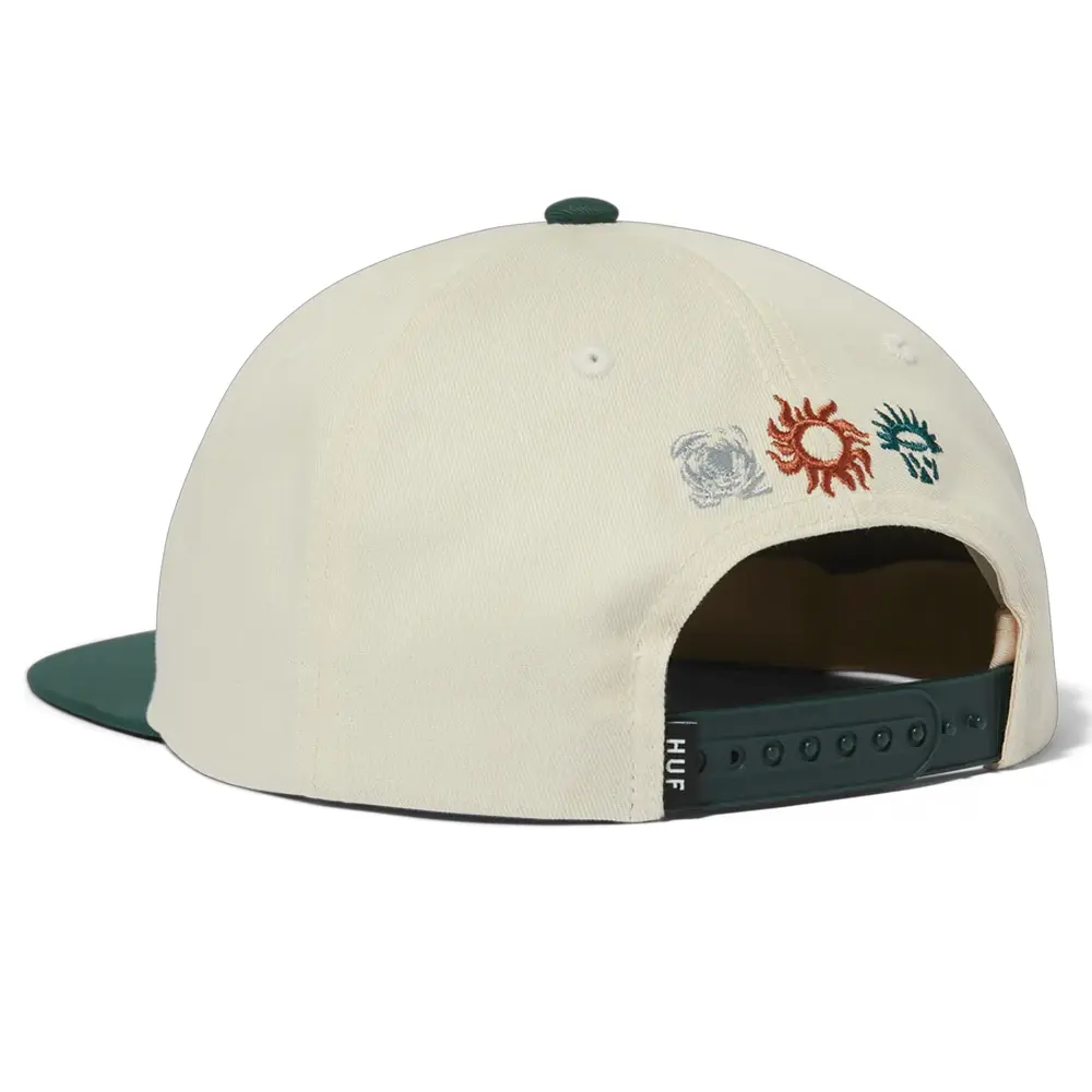 HUF Movement Linen 6 Panel Snapback Hat