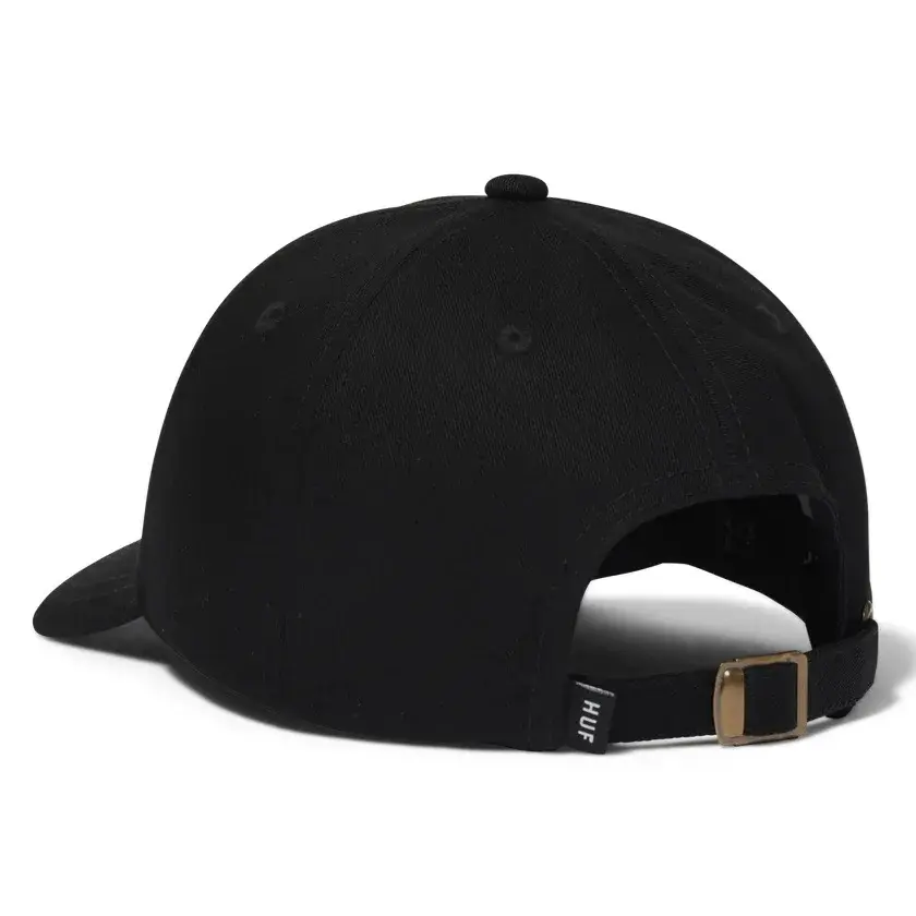 HUF Star Box Logo Black 6 Panel Hat