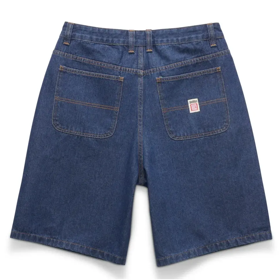 S-Double Denim Standard Blue Shorts [Size: 30]