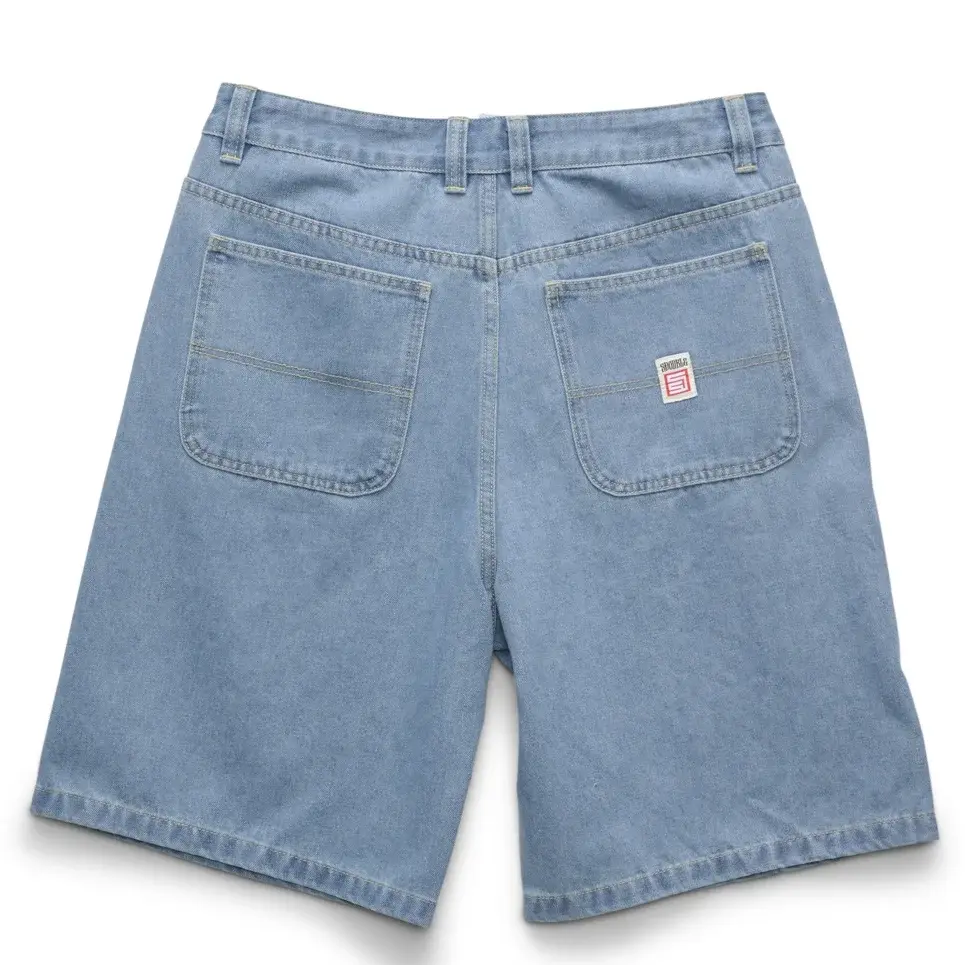 S-Double Denim Mid Blue Shorts