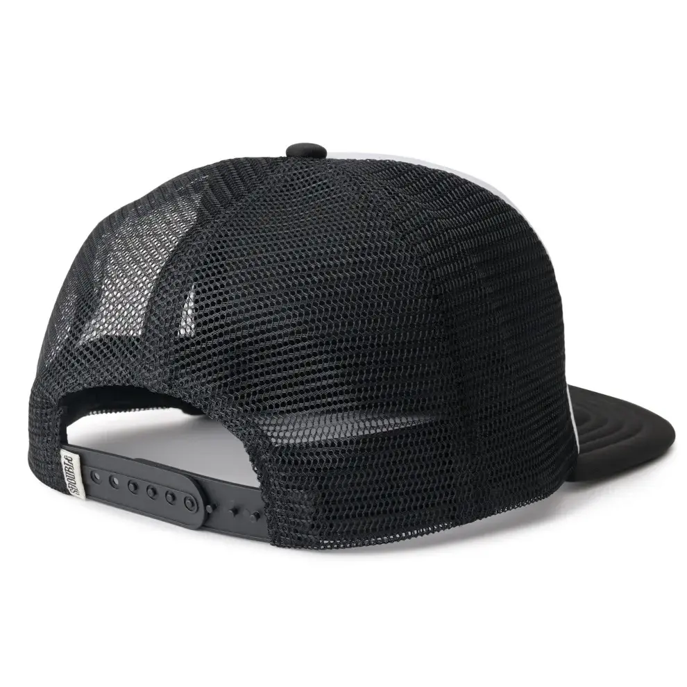 S-Double Mid Block Foam Black Trucker Hat