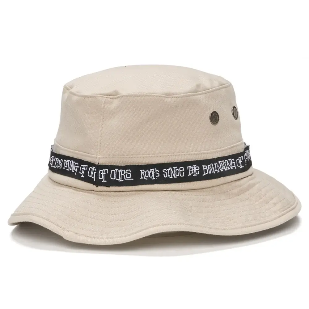 S-Double Mid Block Washed Khaki Boonie Hat