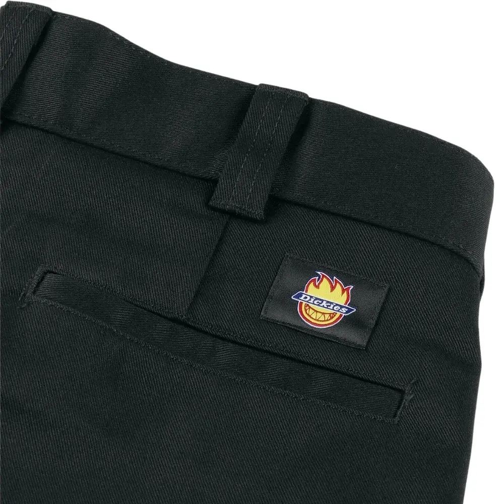 Dickies X Spitfire Flannel Cuff Black Pants