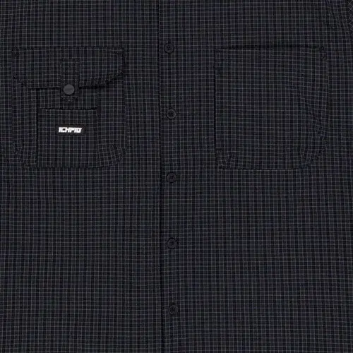 Ichpig Ripstop Para Check Black Button Up Shirt [Size: M]