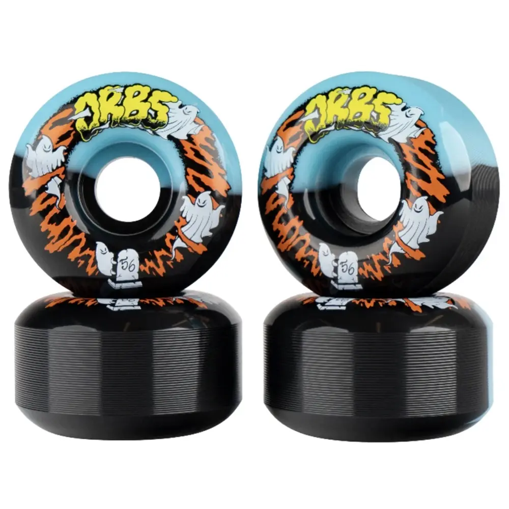 Welcome Orbs Apparitions Split Black Blue 99A 56mm Skateboard Wheels