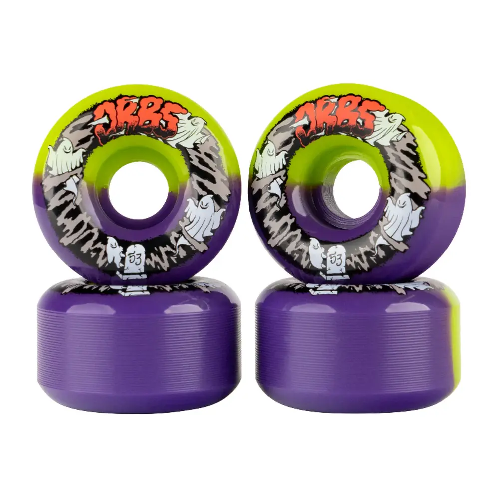 Welcome Orbs Apparitions Split Green Purple 99A 53mm Skateboard Wheels