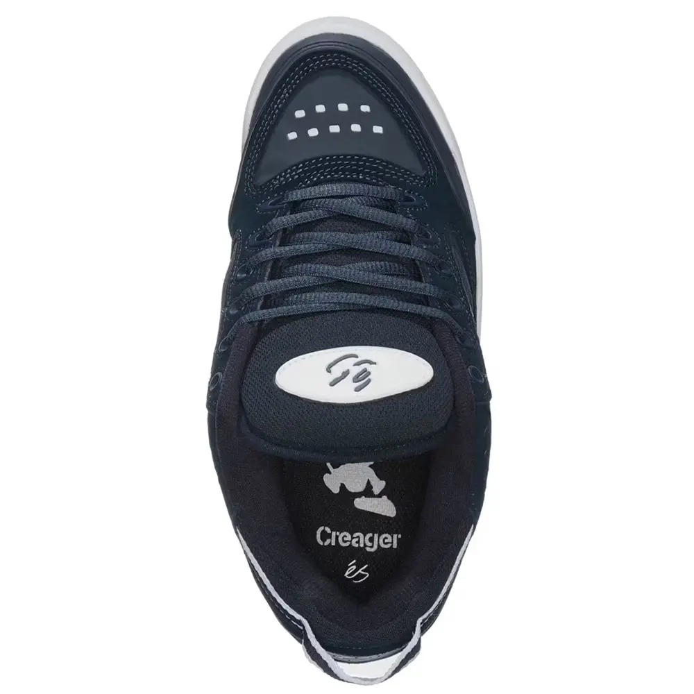 Es Creager Navy White Mens Skate Shoes