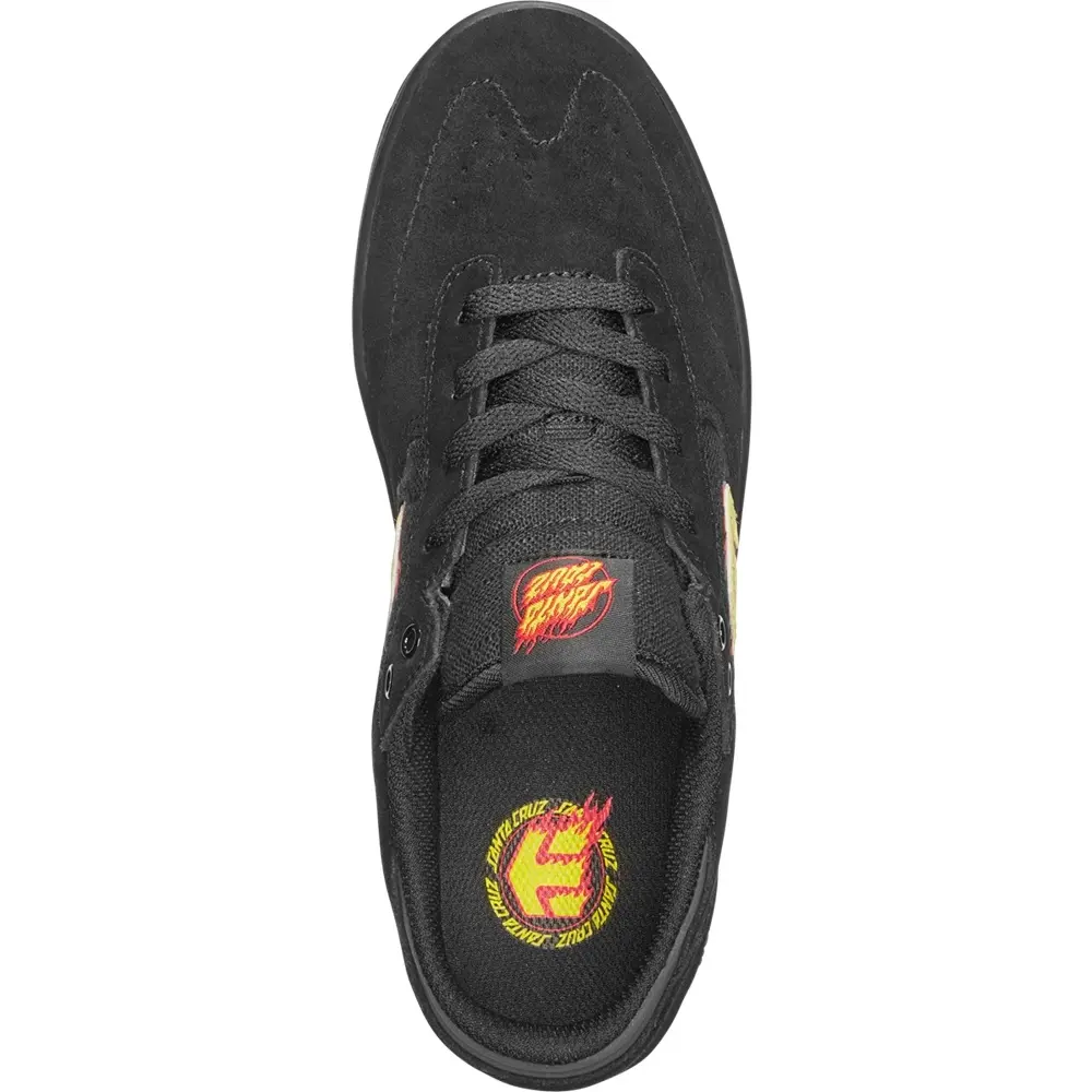 Etnies Windrow X Santa Cruz Black Red Black Kids Skate Shoes