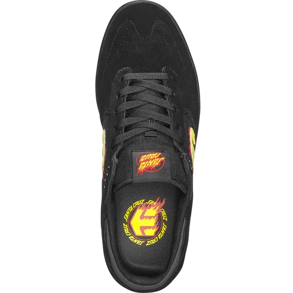 Etnies Windrow X Santa Cruz Black Red Black Mens Skate Shoes