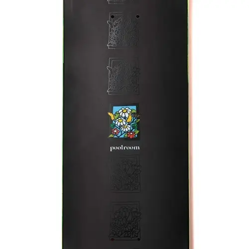 Poolroom In Bloom Black 8.25 Skateboard Deck