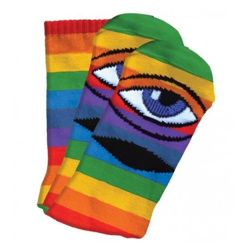 Toy Machine Sect Eye Rainbow Socks