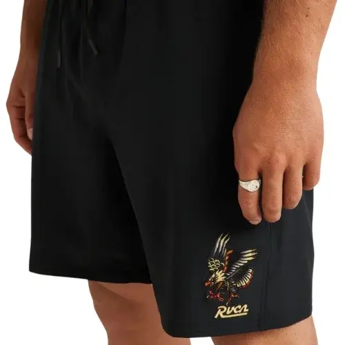 RVCA Falcon Elastic Black Shorts