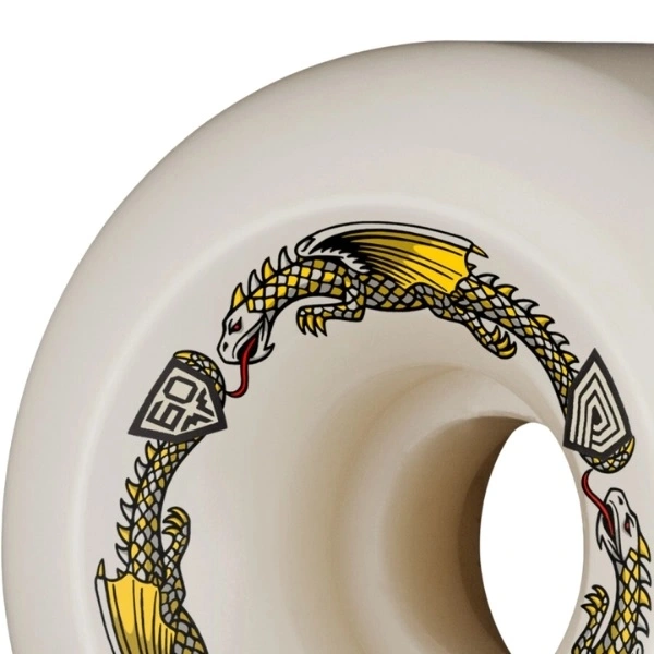 Powell Peralta Dragon Formula White 88A 60mm x 40mm Skateboard Wheels