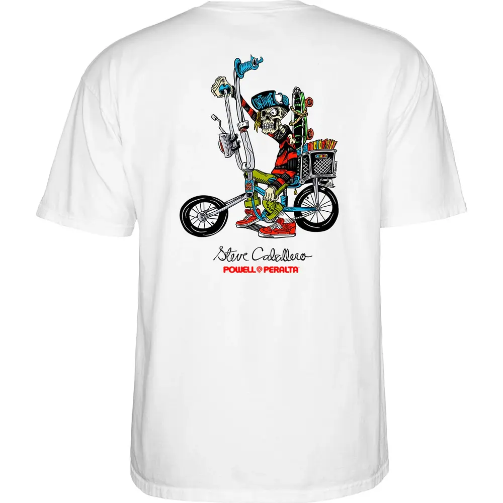 Powell Peralta Cab Chopper White T-Shirt