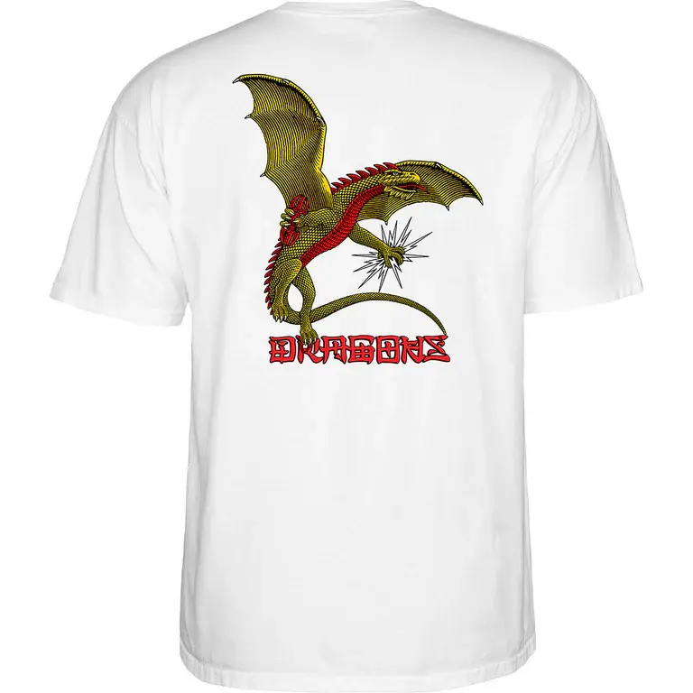 Powell Peralta Dragon Logo White T-Shirt