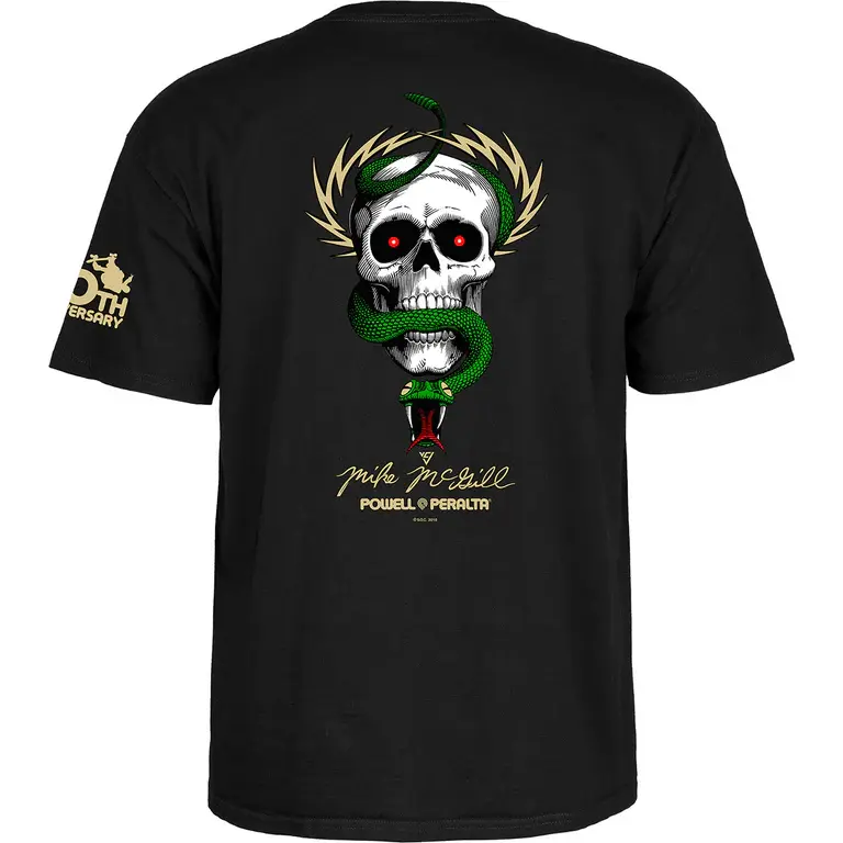 Powell Peralta McGill 40th Anniversary Black T-Shirt [Size: S]