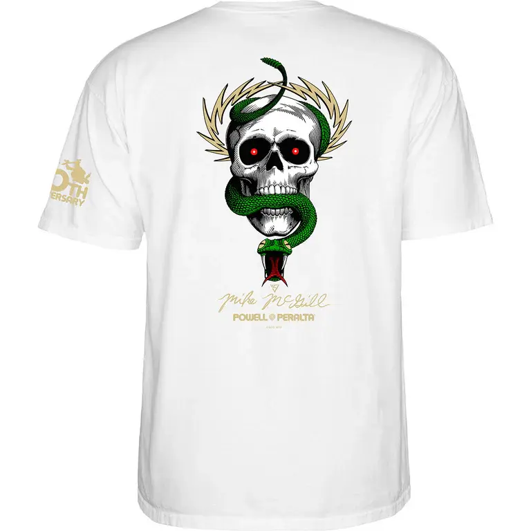 Powell Peralta McGill 40th Anniversary White T-Shirt