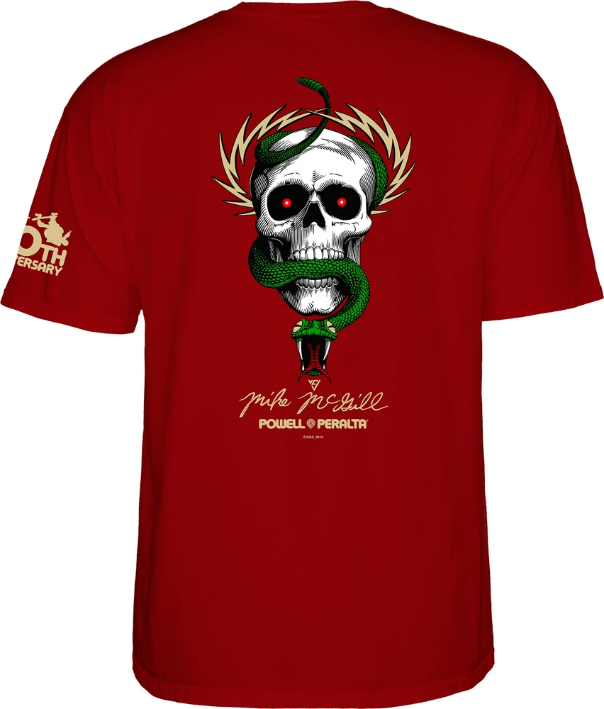 Powell Peralta McGill 40th Anniversary Garnet T-Shirt